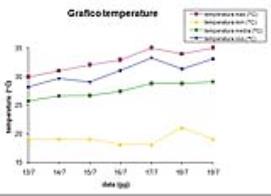 Grafico delle temperature