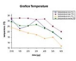 Grafico delle temperature