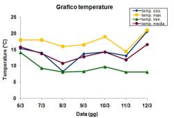 Grafico delle temperature