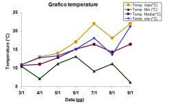 Grafico delle temperature