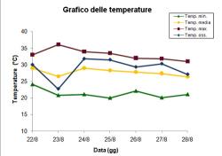 Grafico delle temperature