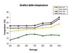 Grafico delle temperature